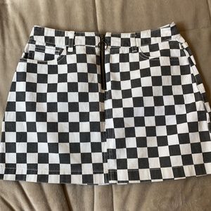 Checkered skirt
